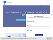 Tablet Screenshot of gte-engineering.nl